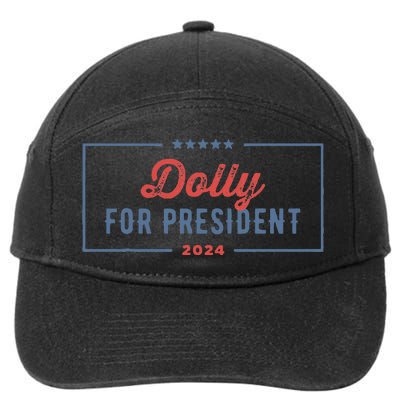 Dolly For President 2024 Retro Dolly 7-Panel Snapback Hat