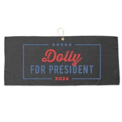 Dolly For President 2024 Retro Dolly Large Microfiber Waffle Golf Towel