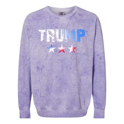 Designed For People Who Like Donald Trump Colorblast Crewneck Sweatshirt