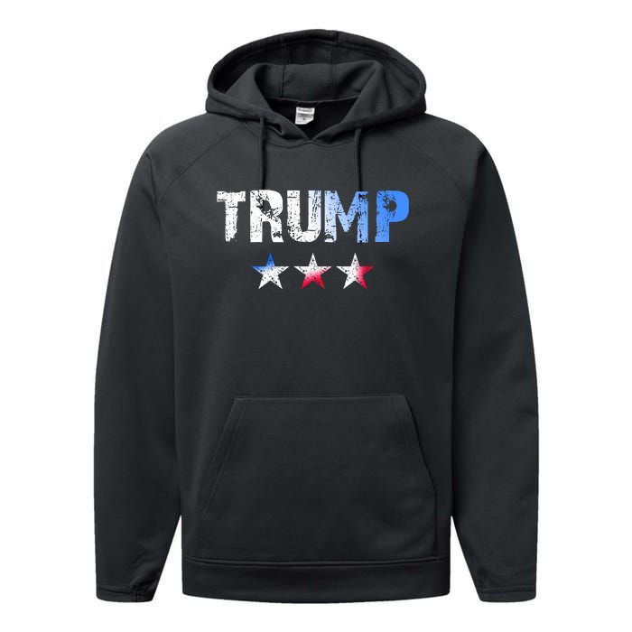 Designed For People Who Like Donald Trump Performance Fleece Hoodie