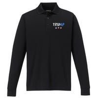 Designed For People Who Like Donald Trump Performance Long Sleeve Polo