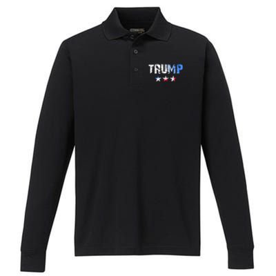 Designed For People Who Like Donald Trump Performance Long Sleeve Polo