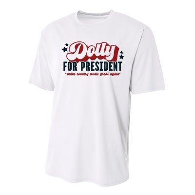 Dolly For President Performance Sprint T-Shirt