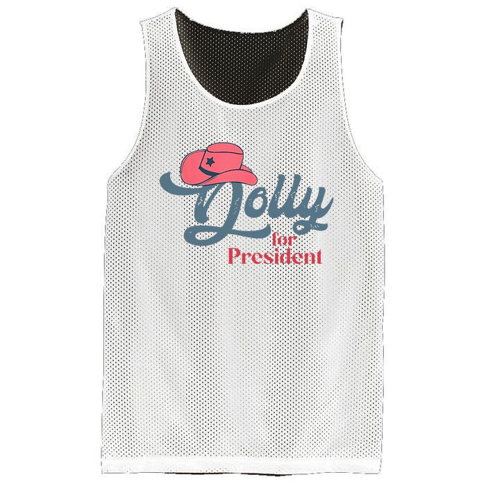 Dolly For President Mesh Reversible Basketball Jersey Tank