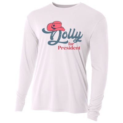 Dolly For President Cooling Performance Long Sleeve Crew