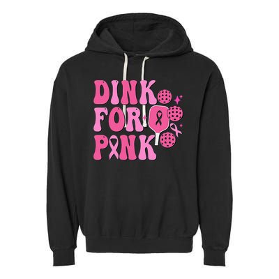 Dink For P.I.N.K. Breast Cancer Awareness Pickleball Garment-Dyed Fleece Hoodie
