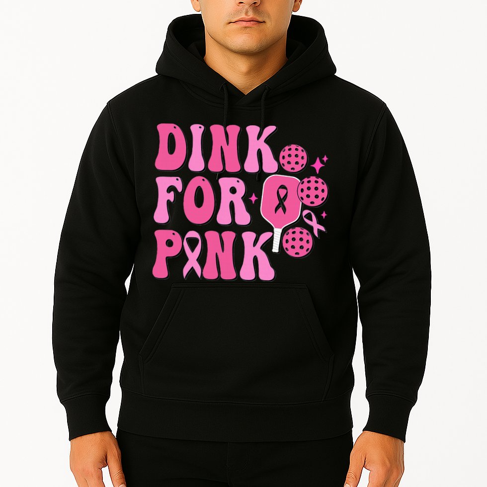 Dink For P.I.N.K. Breast Cancer Awareness Pickleball Hoodie
