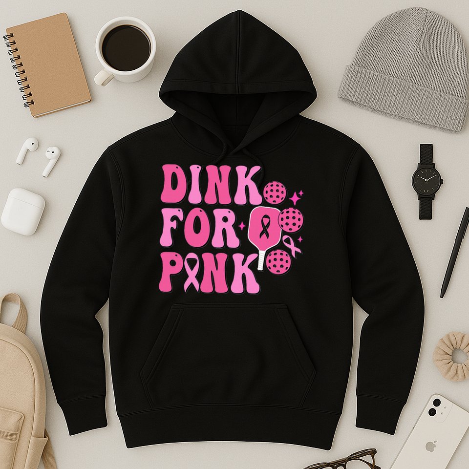 Dink For P.I.N.K. Breast Cancer Awareness Pickleball Hoodie