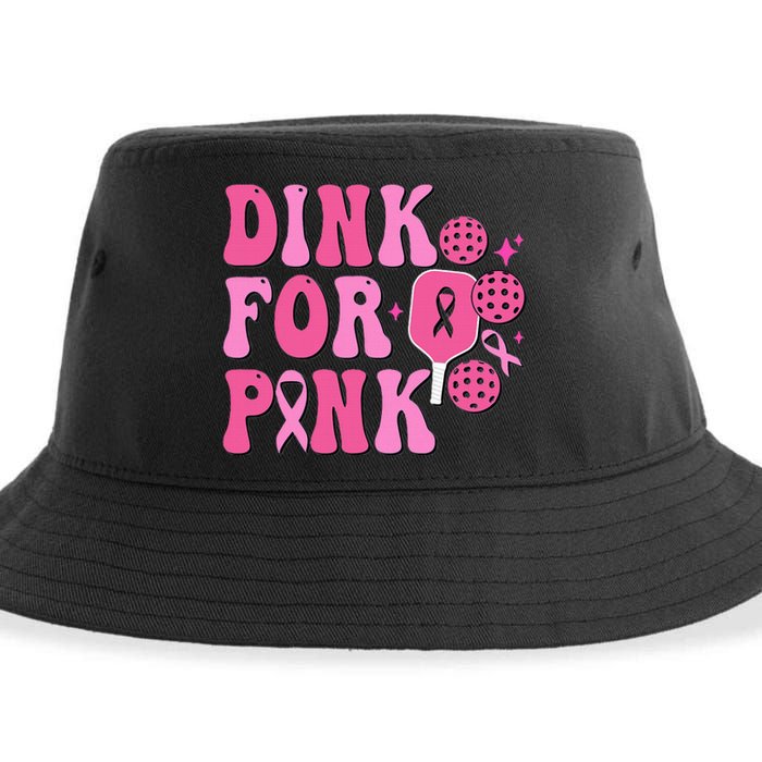 Dink For P.I.N.K. Breast Cancer Awareness Pickleball Sustainable Bucket Hat