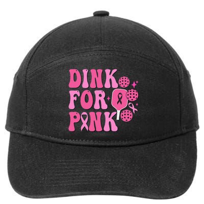 Dink For P.I.N.K. Breast Cancer Awareness Pickleball 7-Panel Snapback Hat