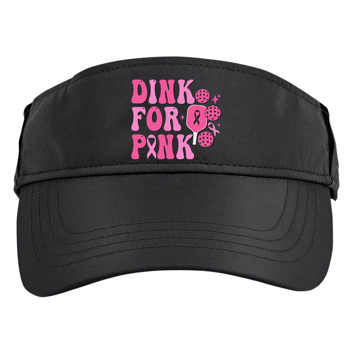 Dink For P.I.N.K. Breast Cancer Awareness Pickleball Adult Drive Performance Visor