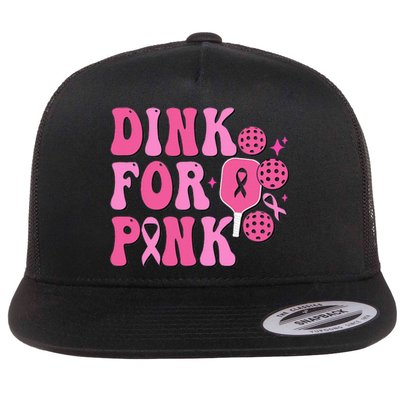 Dink For P.I.N.K. Breast Cancer Awareness Pickleball Flat Bill Trucker Hat