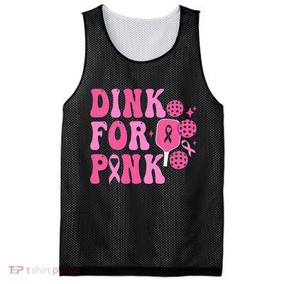 Dink For P.I.N.K. Breast Cancer Awareness Pickleball Mesh Reversible Basketball Jersey Tank
