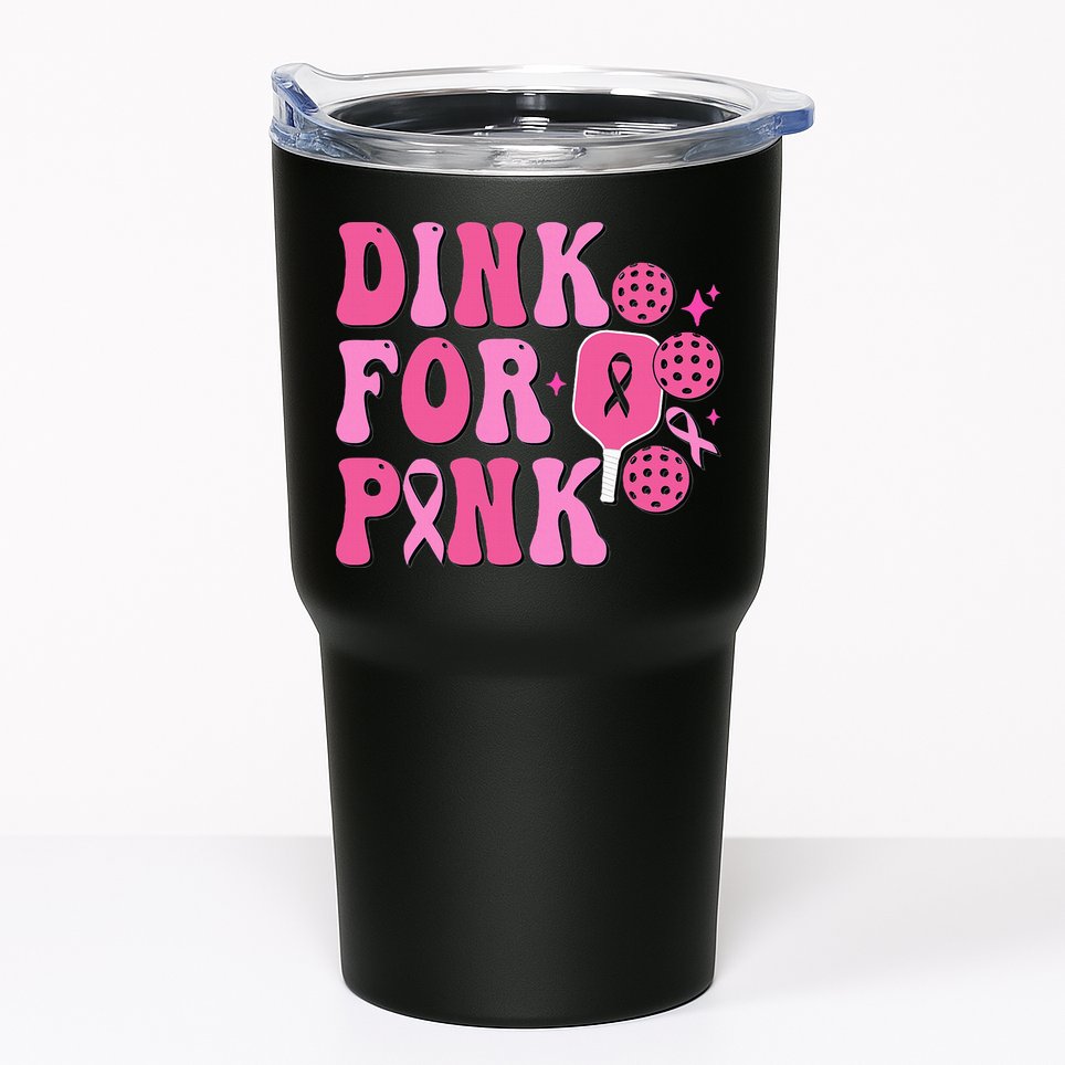 Dink For P.I.N.K. Breast Cancer Awareness Pickleball Tumbler