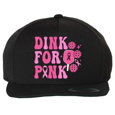 Dink For P.I.N.K. Breast Cancer Awareness Pickleball Wool Snapback Cap