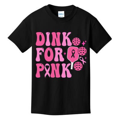 Dink For P.I.N.K. Breast Cancer Awareness Pickleball Kids T-Shirt