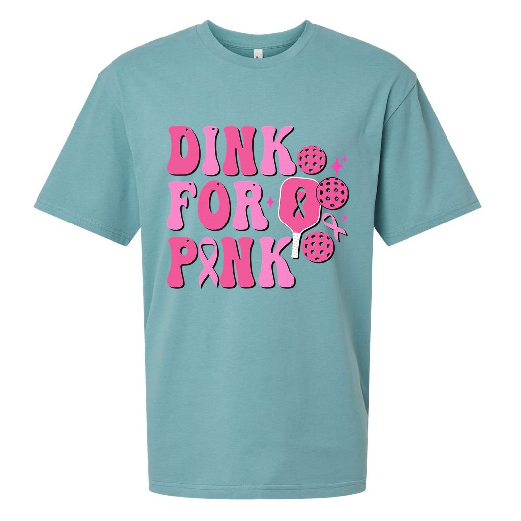 Dink For P.I.N.K. Breast Cancer Awareness Pickleball Sueded Cloud Jersey T-Shirt