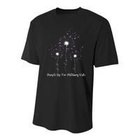 Dandelion Flower Purple Up For Military Month Youth Performance Sprint T-Shirt