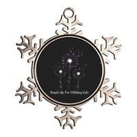 Dandelion Flower Purple Up For Military Month Metallic Star Ornament