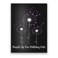 Dandelion Flower Purple Up For Military Month Poster