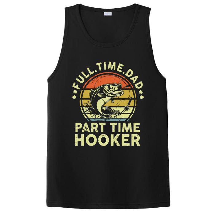 Dad Fishing Part Time Hooker Funny Father Day Gift PosiCharge Competitor Tank