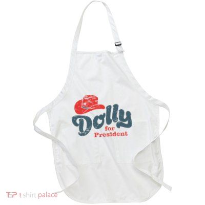 Dolly For President Full-Length Apron With Pockets
