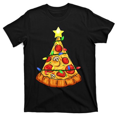 Deliciously Festive Pizza Christmas Tree Decoration T-Shirt