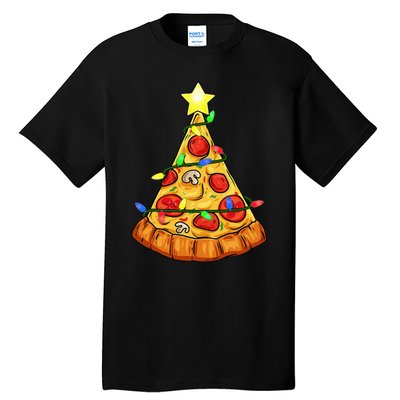 Deliciously Festive Pizza Christmas Tree Decoration Tall T-Shirt