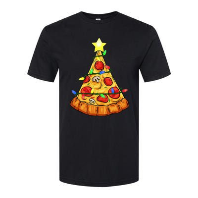 Deliciously Festive Pizza Christmas Tree Decoration Softstyle® CVC T-Shirt