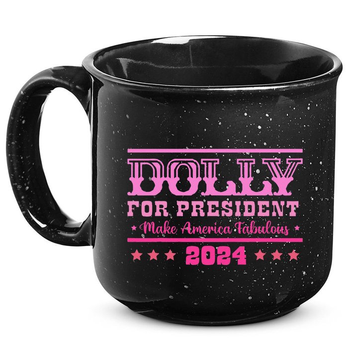 Dolly For President Personalized Dolly First Name 15oz Campfire Ceramic Mug