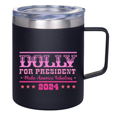 Dolly For President Personalized Dolly First Name 12oz Stainless Steel Coffee Mug