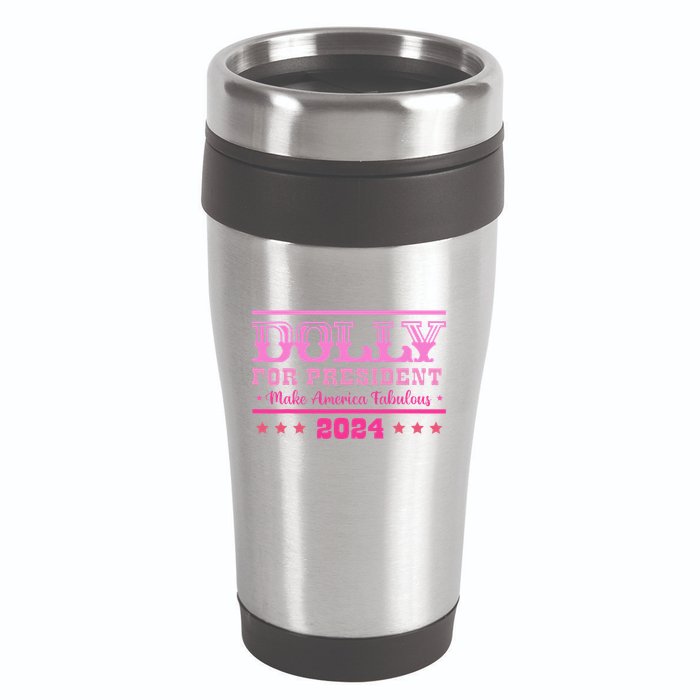 Dolly For President Personalized Dolly First Name 16oz Travel Tumbler