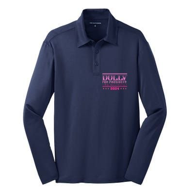 Dolly For President Personalized Dolly First Name Silk Touch Performance Long Sleeve Polo