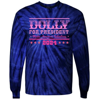 Dolly For President Personalized Dolly First Name Tie-Dye Long Sleeve Shirt