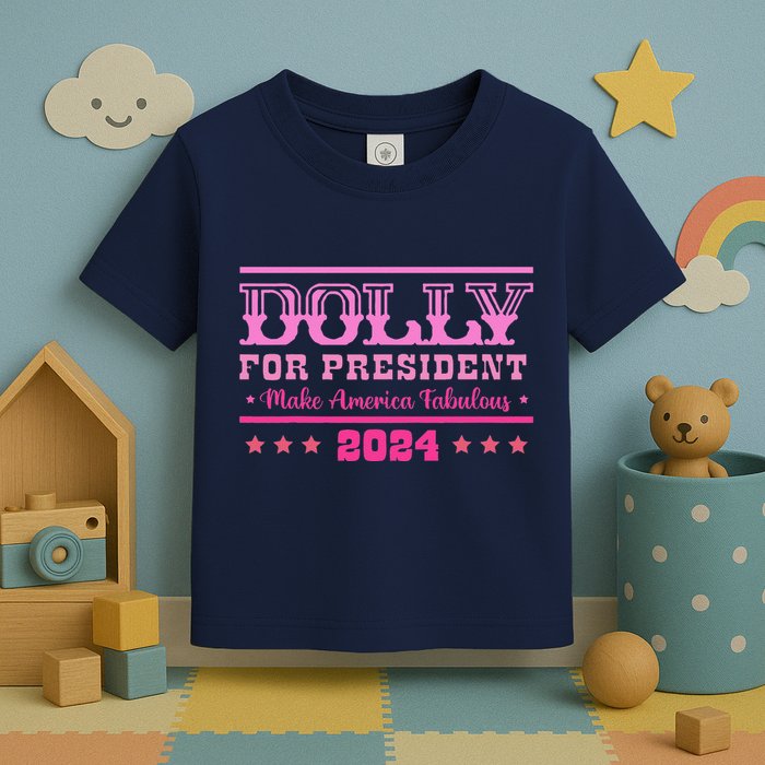 Dolly For President Personalized Dolly First Name Toddler T-Shirt