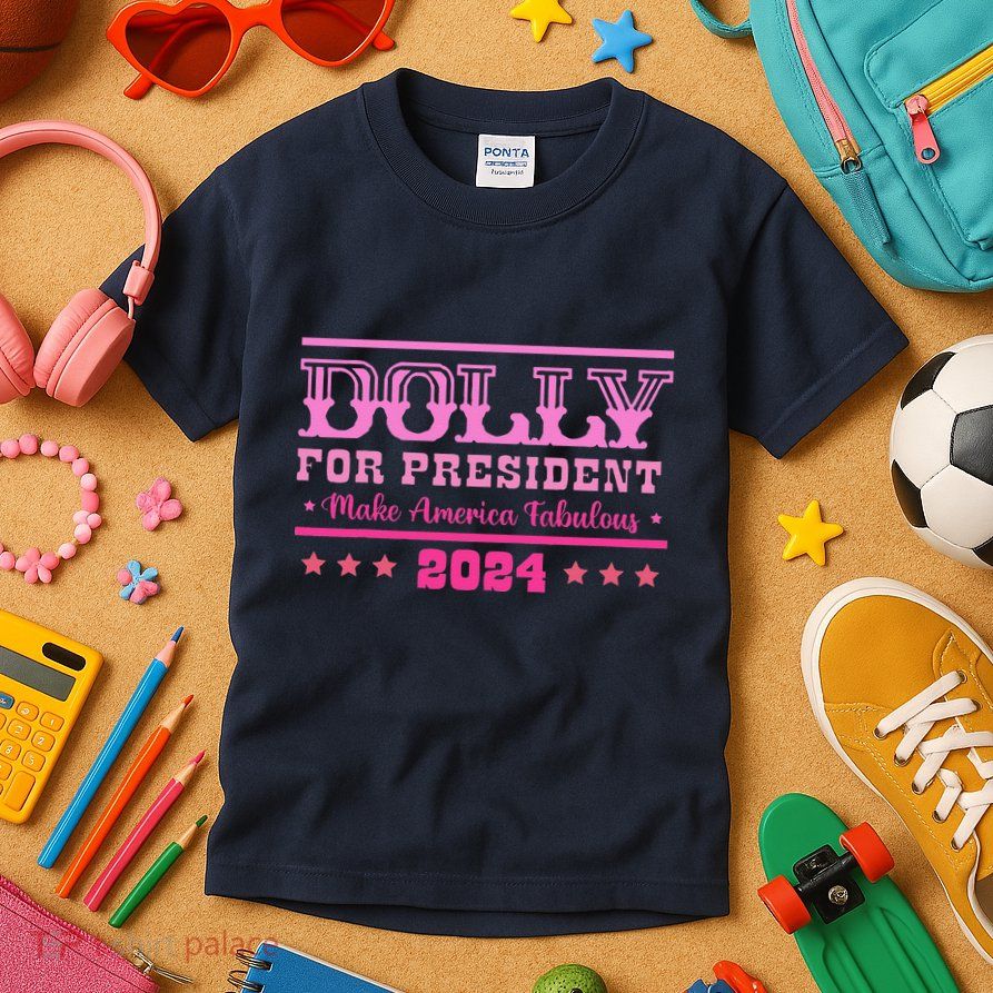 Dolly For President Personalized Dolly First Name Kids T-Shirt