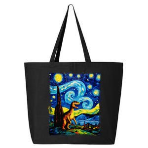 Dinosaur Fossils Paleontology Van Gogh Period 25L Jumbo Tote