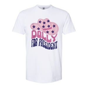 Dolly For President Personalized Dolly First Name Pink Cowboy Hat Softstyle CVC T-Shirt