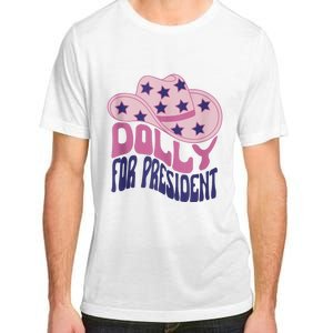 Dolly For President Personalized Dolly First Name Pink Cowboy Hat Adult ChromaSoft Performance T-Shirt