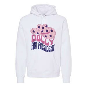 Dolly For President Personalized Dolly First Name Pink Cowboy Hat Premium Hoodie