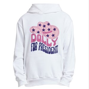 Dolly For President Personalized Dolly First Name Pink Cowboy Hat Urban Pullover Hoodie