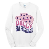 Dolly For President Personalized Dolly First Name Pink Cowboy Hat Tall Long Sleeve T-Shirt