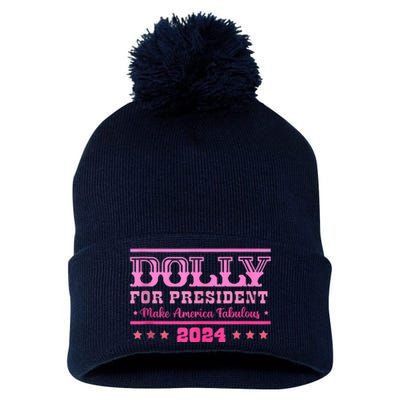 Dolly For President Personalized Dolly First Name Pom Pom 12in Knit Beanie