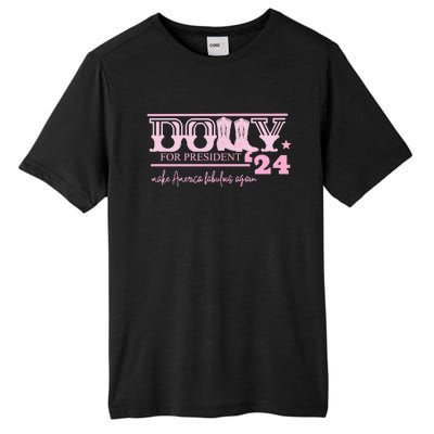 Dolly For President Personalized Dolly First Name Pink Boot 24 Tall Fusion ChromaSoft Performance T-Shirt