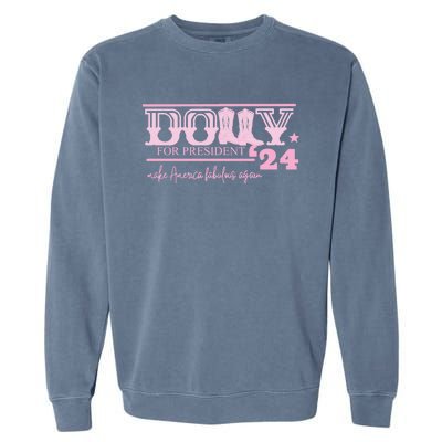 Dolly For President Personalized Dolly First Name Pink Boot 24 Garment-Dyed Sweatshirt