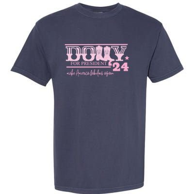 Dolly For President Personalized Dolly First Name Pink Boot 24 Garment-Dyed Heavyweight T-Shirt