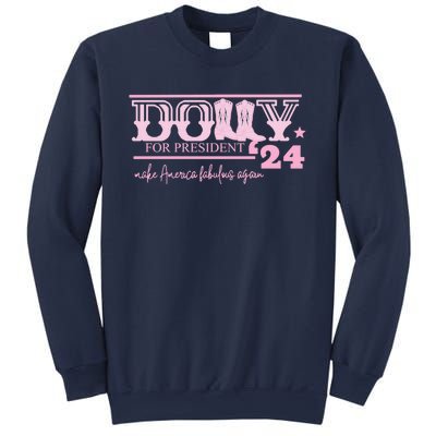 Dolly For President Personalized Dolly First Name Pink Boot 24 Sweatshirt