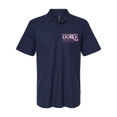 Dolly For President Personalized Dolly First Name Pink Boot 24 Softstyle Adult Sport Polo