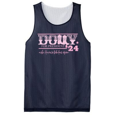 Dolly For President Personalized Dolly First Name Pink Boot 24 Mesh Reversible Basketball Jersey Tank