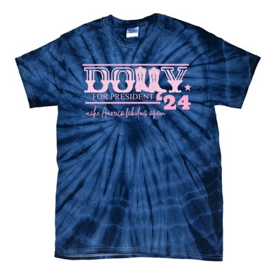 Dolly For President Personalized Dolly First Name Pink Boot 24 Tie-Dye T-Shirt